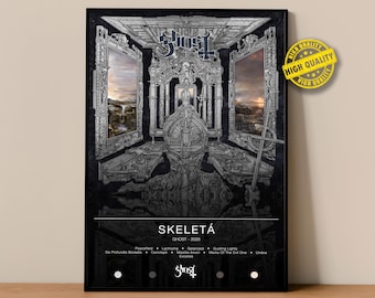 Ghost Poster | Skeleta Poster | Album Poster Prints | Wall Decor Posters | Album Cover | Metal Music Poster