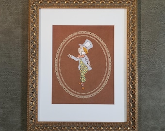Alice in Wonderland Framed Art, Mad Hatter (1915) Costume Design for Alice in Wonderland by William Penhallow Henderson Fine Art Print