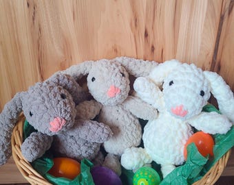 Crochet Bunny, Easter Basket Gift, Easter Basket Stuffer, Easter Bunny, Baby Shower Gift, 1st Birthday Gift, Cute Bunny, Bunny Plushie
