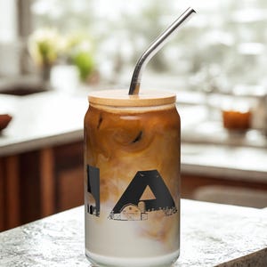 Iowa Tumbler, Gift for Iowan, Coffee lover Gift, Iowa Glass, Iowa Gift, State Tumbler, Farm Glass, Country Tumbler, 16oz Glass Cup