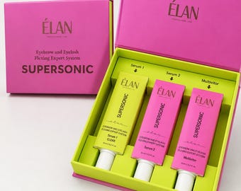 SUPERSONIC Clear Expert Elan Eyebrow and Eyelash Flexing System Set
