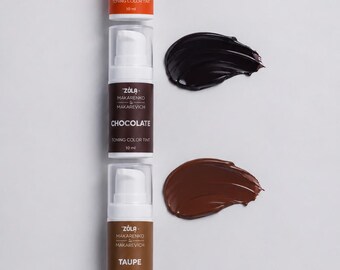 Toning Color Tint Chocolate ZOLA  10 ml. chocolate,foxy red,taupe,vIOLET FROST