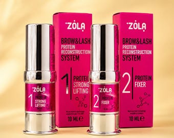 ZOLA Protein Restoration System for Brow and Lash, Steps 1 and 2