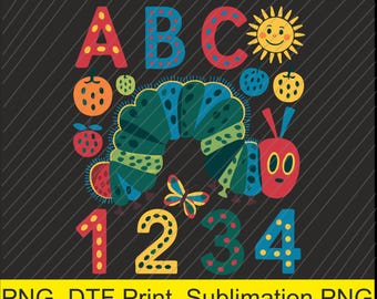 Hungry Caterpillar kids Png | Digital Download | DTF Print