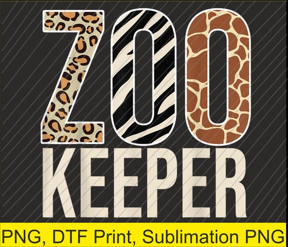 Zookeeper Animals Zoo Wildlife Lover Safari Savanna Png | Digital Download | DTF Print