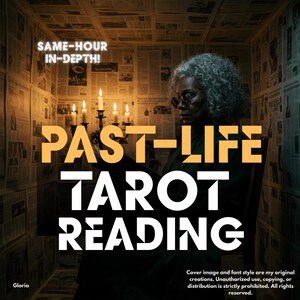Lectura detallada del tarot de vidas pasadas, lectura psíquica de vidas pasadas, lectura de cartas del tarot, lectura de vidas pasadas, médium Gloria