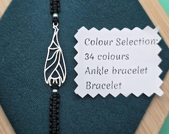 Bracelet chauve-souris, bracelet gothique, bracelet souhait de chauve-souris, bijoux chauve-souris, breloque réglable en acier inoxydable