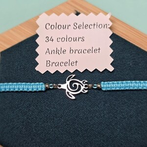 Turtle Bracelet, Turtle Anklet Bracelet, Aqua Turtle Gift, Tortoise Bracelet, Tortoise Gift, Strength Bracelet, Gift for Friend
