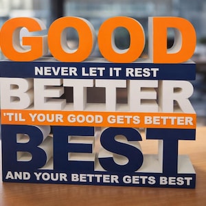 Chicago Bears Fan Sign – “good Better Best” - Etsy