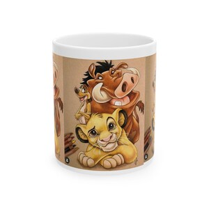 Taza de animales de dibujos animados: perfecta para los amantes de Disney, regalos para niños y adultos, decoración divertida, taza de café coleccionable