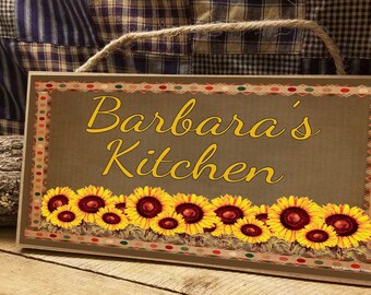 Personalized /"YOUR NAME/'S/" Kitchen Country Style Apples 5x10 SIGN