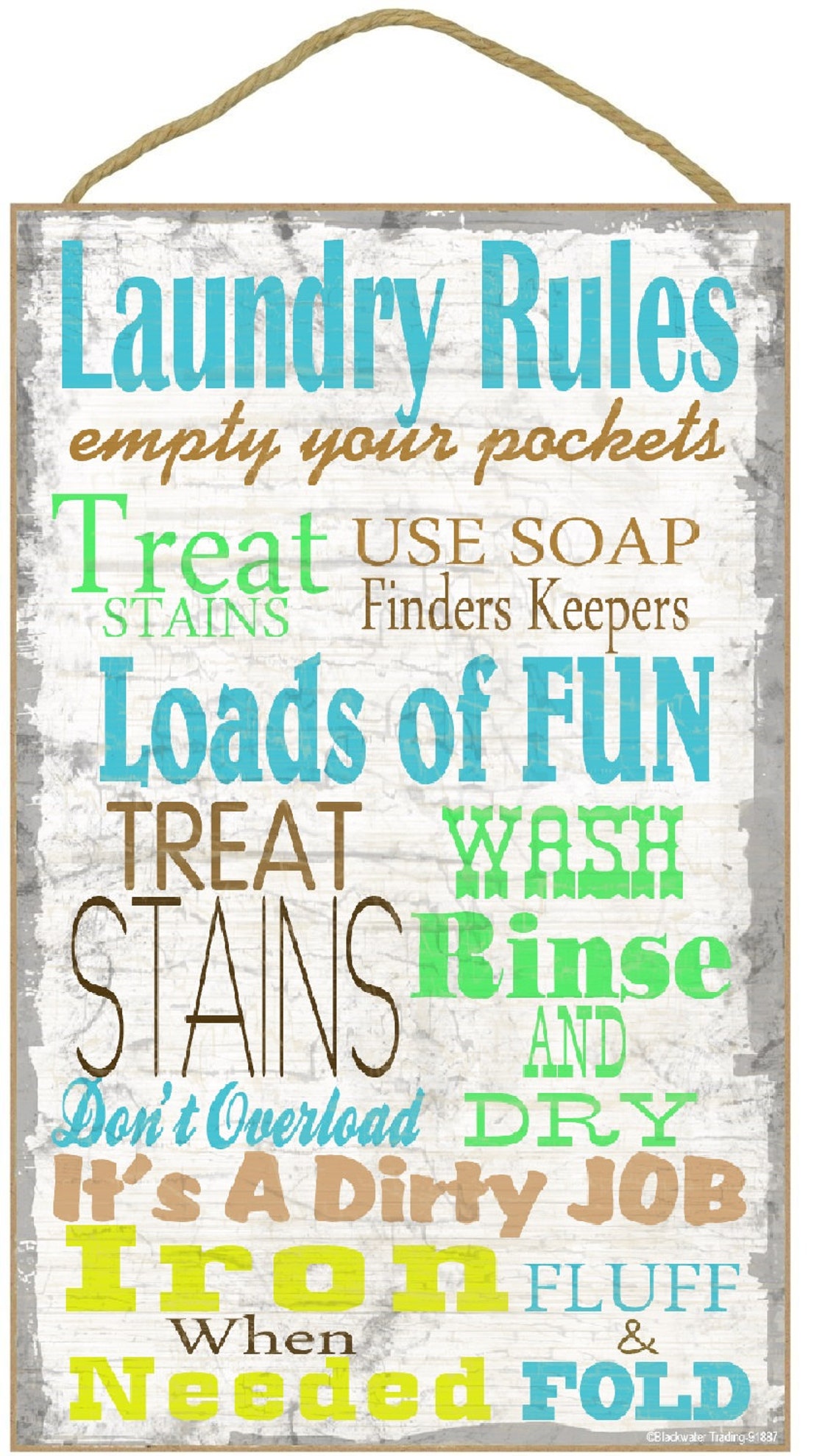 laundry-room-rules-typography-sign-plaque-10x16-etsy