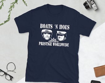 Boats N Hoes Prestige Worldwide Funny Brothers camiseta unisex de manga corta