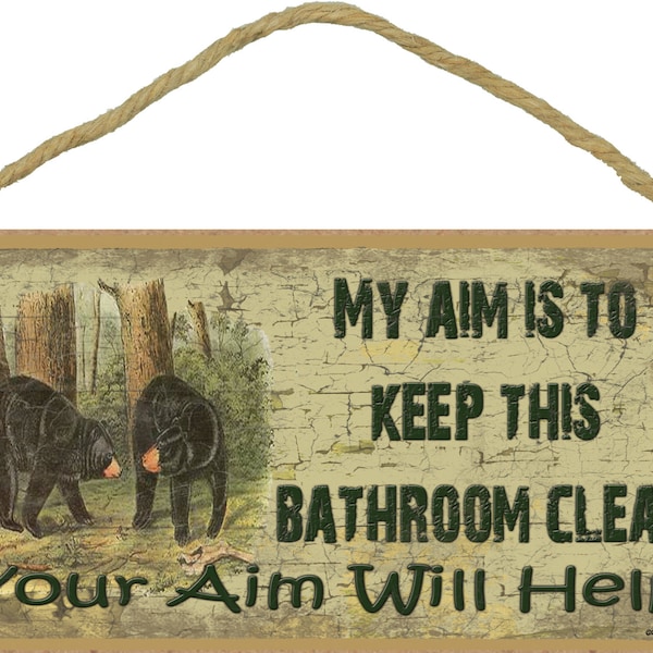 Bear Bathroom Decor Etsy
