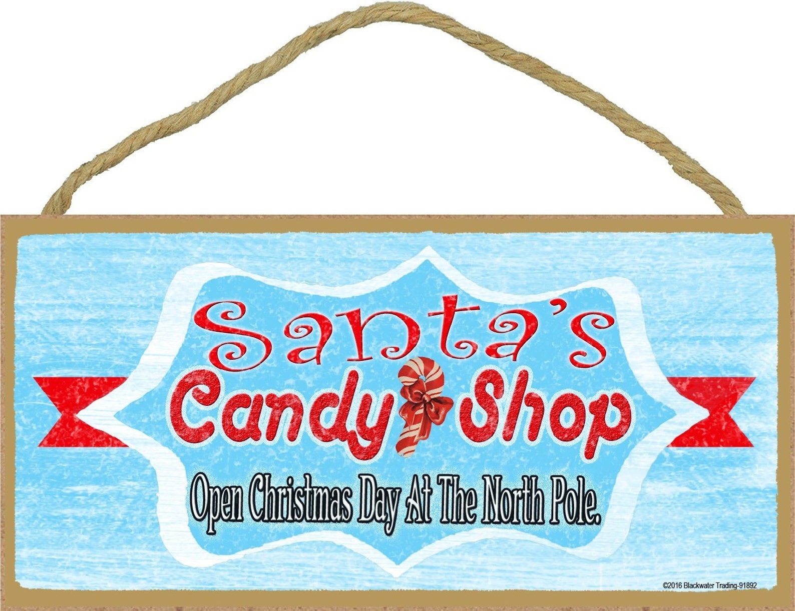 Retro Style Santa's Candy Shop Christmas Holiday Sign Etsy