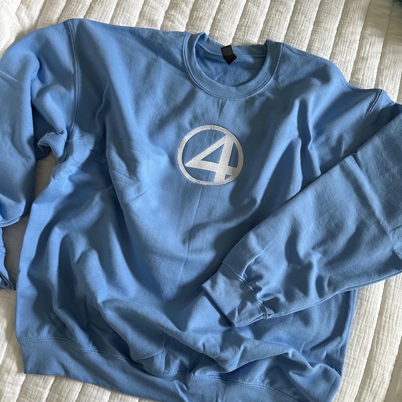 Fantastic Four - F4 Silhouettes - Women's Oversized Fleece Crew Sweatshirt main image 1