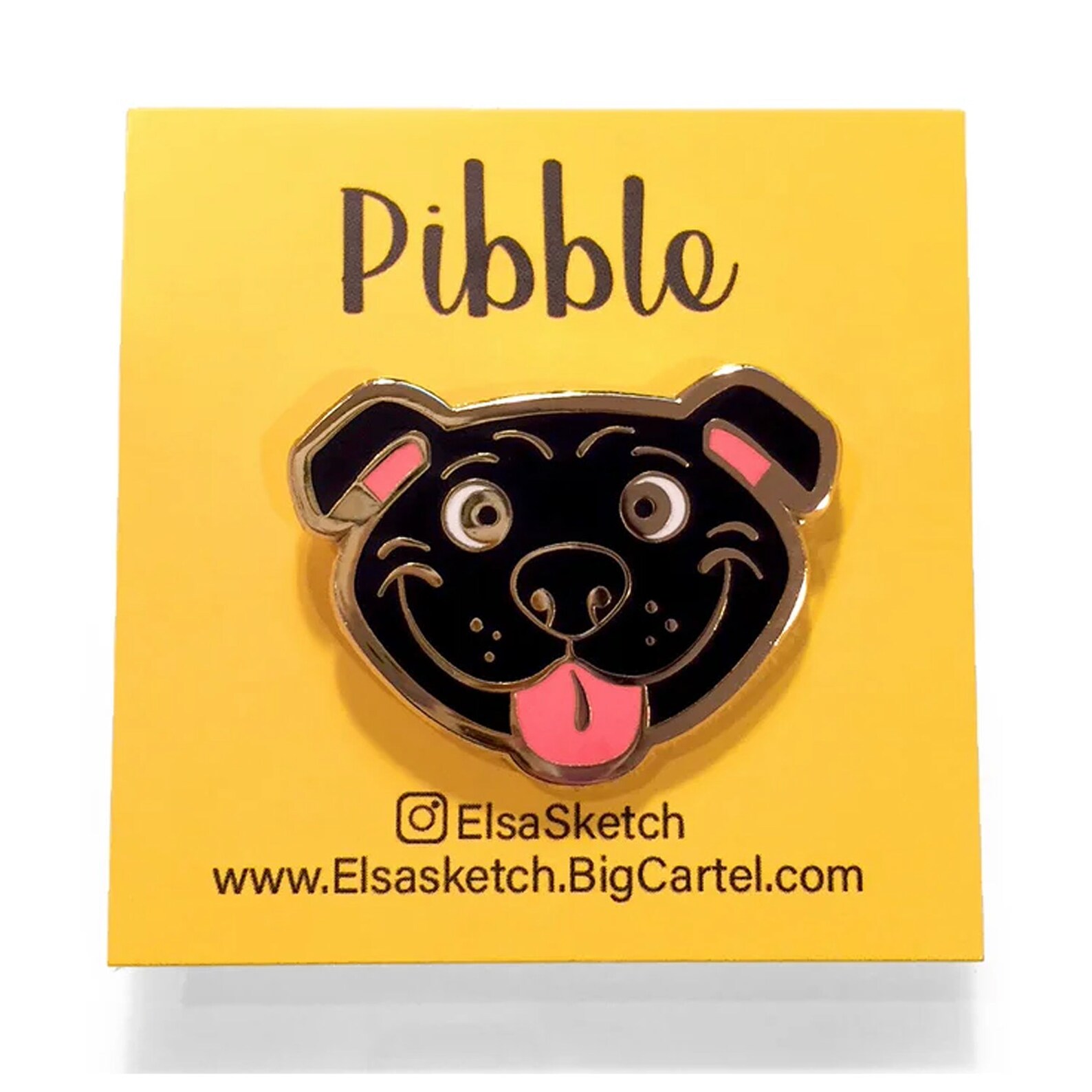 Pibble Pin Pibble Pit Bull Enamel Pin - Etsy