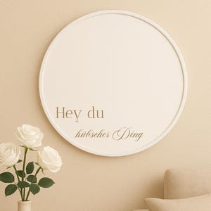 Vinyl sticker, personalized sticker, Hey you pretty thing name lettering, lettering bathroom hallway mirror sticker