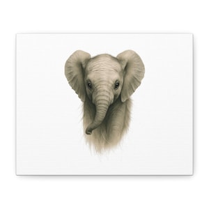 Elephant Wall Art Print, Nursery Decor, Animal Artwork, Unique Home Decor, Gift for Animal Lovers