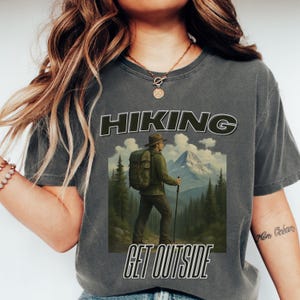 Camiseta de senderismo: Camiseta gráfica de aventura en la montaña - Regalo para amantes de la naturaleza