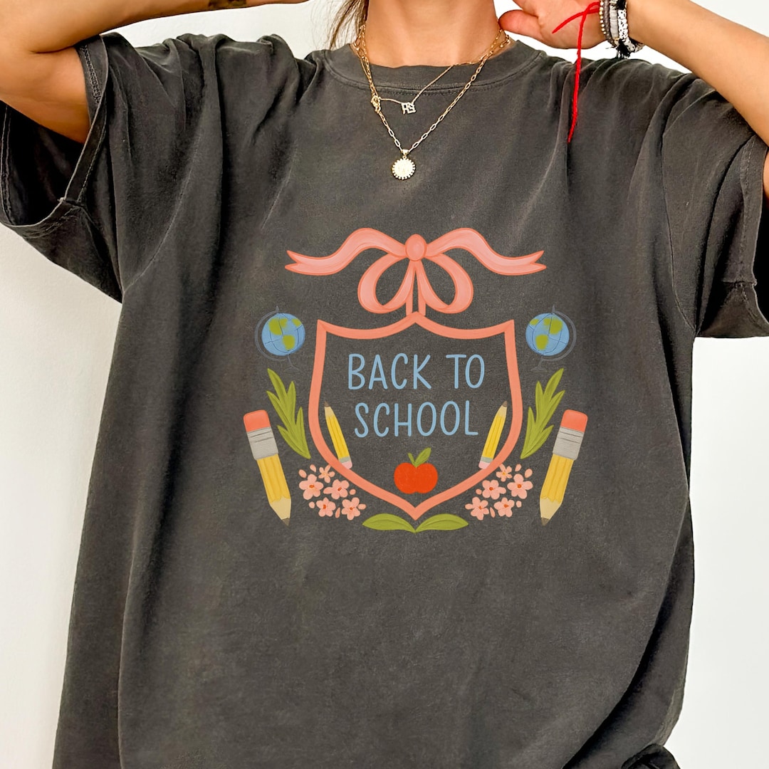 Back to School Graphic T-shirt, Cute Teacher Shirt, First Day of School ...
