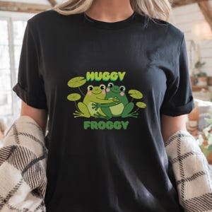 Huggy Froggy T-Shirt: Kawaii Cottagecore Frog Lover Tee