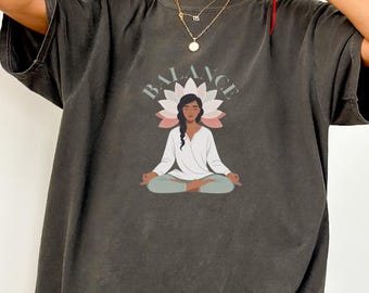 Camiseta de Yoga Flor de Lótus: Meditação Mindfulness, Autocuidado Espiritual