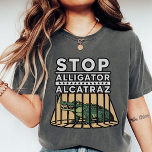 Funny Alligator Graphic Tee: Political Meme, Animal Rights Shirt