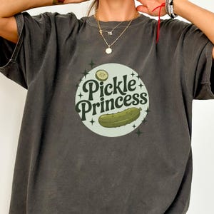Pickle Princess T-Shirt: Funny Kawaii Food Tee, Pickle Lover Gift