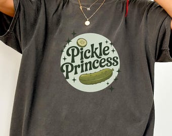 Pickle Princess T-Shirt: Funny Kawaii Food Tee, Pickle Lover Gift