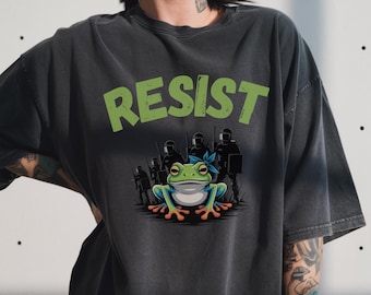 Portland Frog Resist T-Shirt: Anti-Fascism Activist Tee