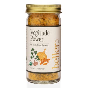 Beller Nutrition Vegitude Power | 1.4 oz | Organic Onion Powder + Garlic Powder No Salt Seasoning Spice Blend with Tumeric & Parsley