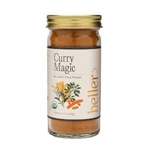 Beller Nutrition Curry Magic | Organic Curry Spice Blend with Ceylon Cinnamon, Ginger, Coriander & More | 1.7 oz | Indian-Inspired Seasoning