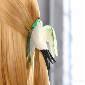 Unique Bird Hair Clips, Large Hair Claw, Cute Blue Swallow Hair Claw Clips, Bird Animal Hair Clamp for Women, Gift for Her
