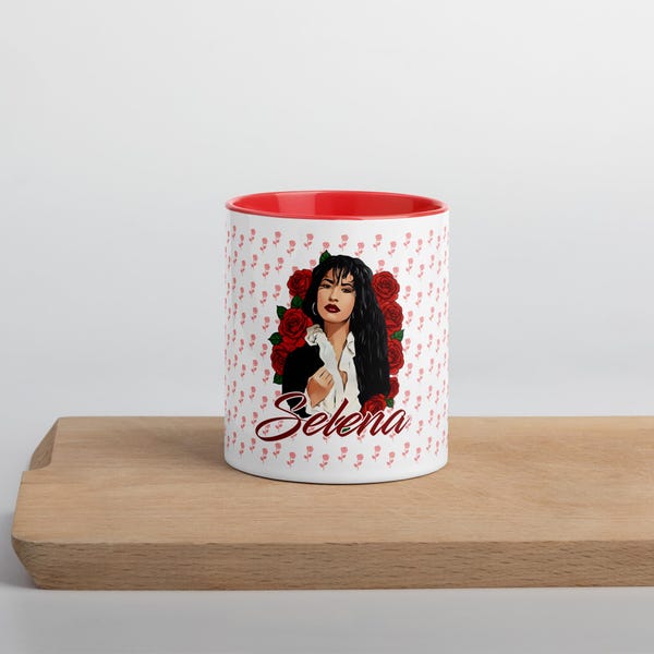 Selena Quintanilla Mug - "Como La Flor" / "Bidi Bidi Bom Bom", Queen of Tejano Coffee Cup, Coffee Lovers, Mexican Coffee Cup, Selena
