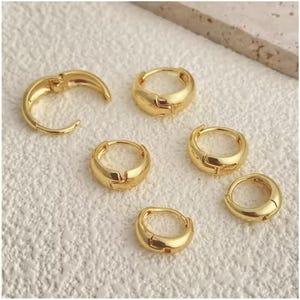 Stainless Steel Chunky gold hoops