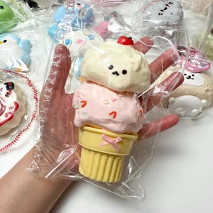 Juguete blando Taba con diseño de animalito con llavero de gato, accesorio para bolso, juguete para apretar, antiestrés, juguete de slime, divertido juguete antiestrés.