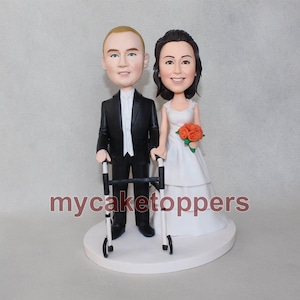 wheelchair wedding cake toppers, wheelchair, wheel chair, disabled people, disable