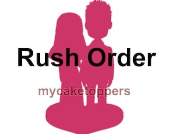 Rush wedding cake toppers, rush order, fast shipping, Bride and groom cake topper, personalized cake topper, Mr and Mrs cake topper, custom