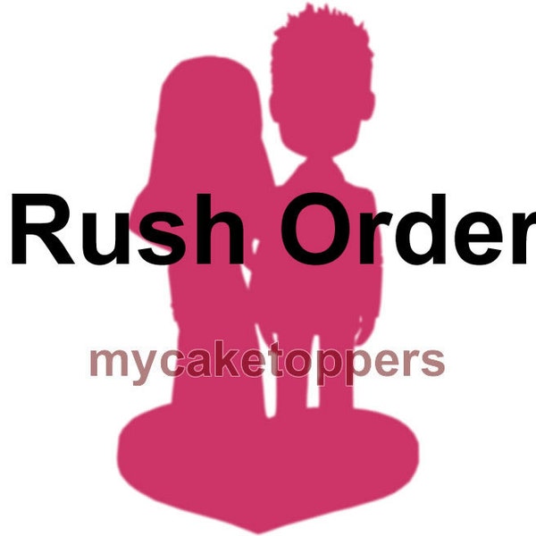 Rush wedding cake toppers, rush order, fast shipping, Bride and groom cake topper, personalized cake topper, Mr and Mrs cake topper, custom