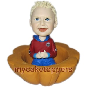 Custom Clay Baby Cake Topper: Personalized Birthday Gift