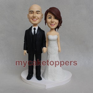 personalized wedding cake topper custom wedding cake topper wedding bobblehead image 6