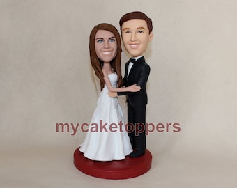 Kuchen Topper Kuchen Topper Hochzeits Wackelkopf Hochzeit Topper benutzerdefinierte Wackeldackel Hochzeitstorte Topper benutzerdefinierte Kuchendeckel