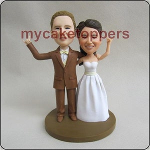 cake topper custom wedding cake topper personalized cake yopper unique sculpture figurines hand made from your photos image 3
