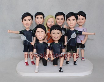 Custom made bobbleheads for the groomsmen of a wedding party Wedding party gift idea for groomsman bridesmaids Cheap gifts