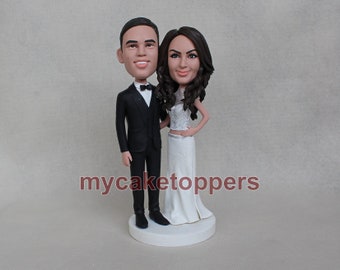 Cake Topper Custom cake topper wedding bobble head Wedding Topper custom Bobblehead wedding cake topper custom cake topper for wedding