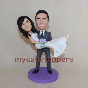 personalized wedding cake topper custom wedding cake topper wedding bobblehead image 5