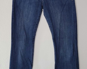 VTG Women's Hudson Jeans - Blue Denim Signature Boot Cut Jeans - Size 30 -  Made in The USA