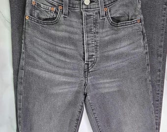 Levi's Ribcage Bootcut Black Wash Women's Jeans - Preowned - Size 27