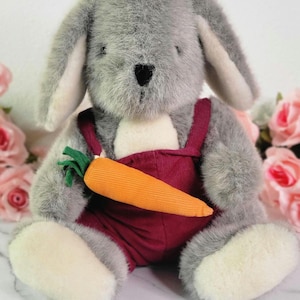 VTG Mary Meyer Stuffed Bunny Rabbit - Animal Plush - Finer Stuffed Toys Korea